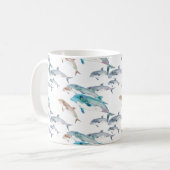 Blaue Delphine Kaffeetasse (Vorderseite Links)