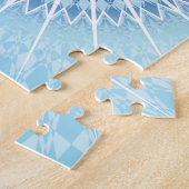 Blaue Delphine Mandala Puzzle (Seite)