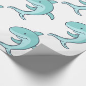 Blaue Delphine springen Thunder_Cove Geschenkpapier (Ecke)