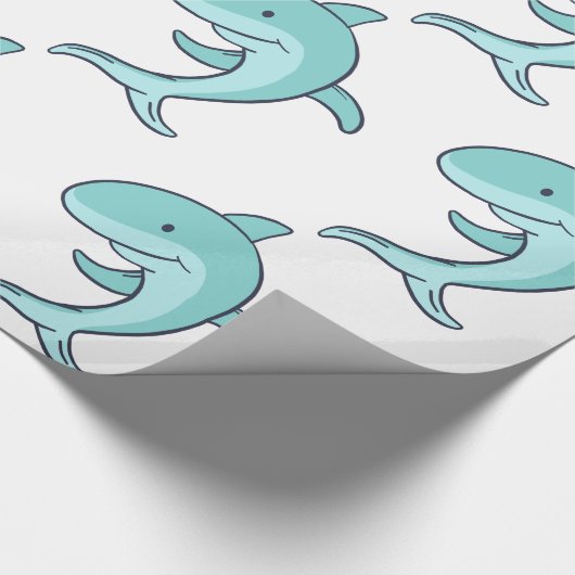 Blaue Delphine springen Thunder_Cove Geschenkpapier (Ecke)