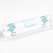 Blaue Delphine springen Thunder_Cove Namensplakette