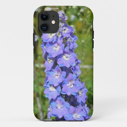 Blaue Delphinium-Blume Case-Mate iPhone Hülle (Rückseite)