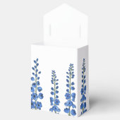 Blaue Delphinium-Blume im Juli Geschenkschachtel (Geöffnet)