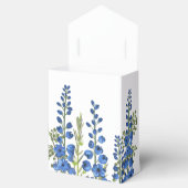 Blaue Delphinium-Blume im Juli Geschenkschachtel (Geöffnet)