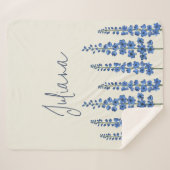 Blaue Delphinium-Blume im Juli Sherpadecke (Vorderseite (Horizontal))