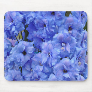 Blaue Delphinium-Blume Mousepad