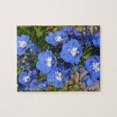 Blaue Delphinium-Blume Puzzle (Horizontal)