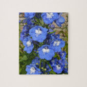 Blaue Delphinium-Blume Puzzle (Vertikal)