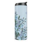 Blaue Delphinium-Thermaltumbler Thermosbecher (Nach links gedreht)