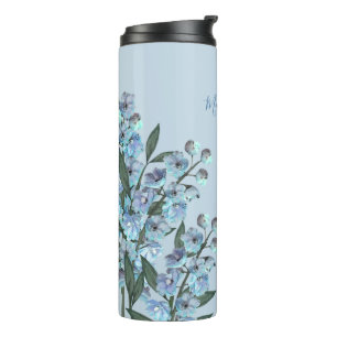 Blaue Delphinium-Thermaltumbler Thermosbecher