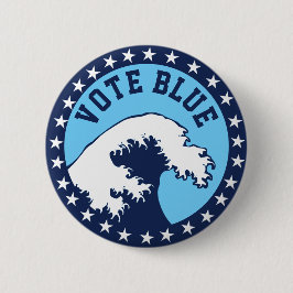 BLAUE Demokratische Blaue Welle Politik Button