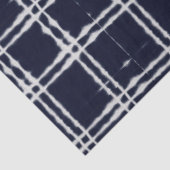 Blaue Denim-Abstrakte Gefärbte Krawatte Klassische Seidenpapier (Ausschnitt)