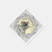 Blaue Denim-Foto-Rahmen-Servietten Serviette (Ecke)