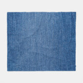 Blaue Denim-Jeans Fleecedecke (Vorderseite (Horizontal))