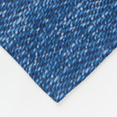 Blaue Denim-Jeans Fleecedecke (Ecke)