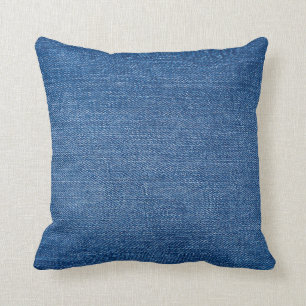 Blaue Denim-Jeans Kissen