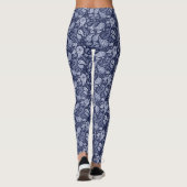 Blaue Denim Paisley Leggings (Rückseite)