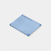 blaue Denim Post-it Klebezettel (angewinkelt)