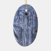 Blaue Denim ~ Verzierung Keramikornament (Rechts)