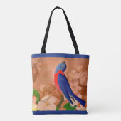 Blaue des Glücksdrucks Tasche (Rückseite)