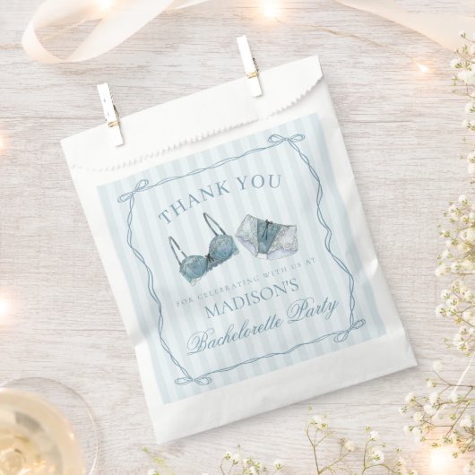 Blaue Dessous-Dusche-Junggesellinnenabschied-Desse Geschenktütchen (Ausgeschnitten)