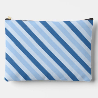 Blaue diagonale Streifen Zubehörtasche