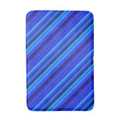 Blaue Diagonalstreifen Badematte (Vorderseite Vertikal)