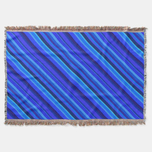 Blaue Diagonalstreifen Decke