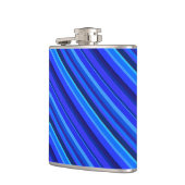 Blaue Diagonalstreifen Flachmann (Links)
