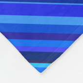 Blaue Diagonalstreifen Fleecedecke (Ecke)