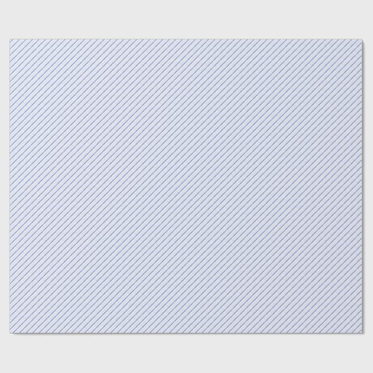 Blaue Diagonalstreifen Geschenkpapier (Flach)