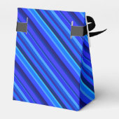 Blaue Diagonalstreifen Geschenkschachtel (Rückseite)