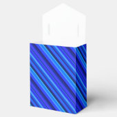 Blaue Diagonalstreifen Geschenkschachtel (Geöffnet)
