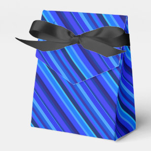 Blaue Diagonalstreifen Geschenkschachtel
