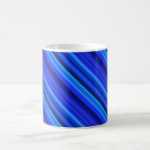 Blaue Diagonalstreifen Kaffeetasse (Mittel)