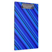 Blaue Diagonalstreifen Klemmbrett (Rechts)