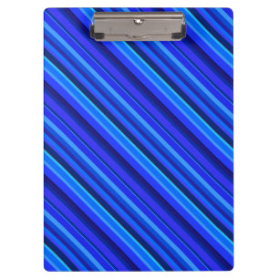 Blaue Diagonalstreifen Klemmbrett