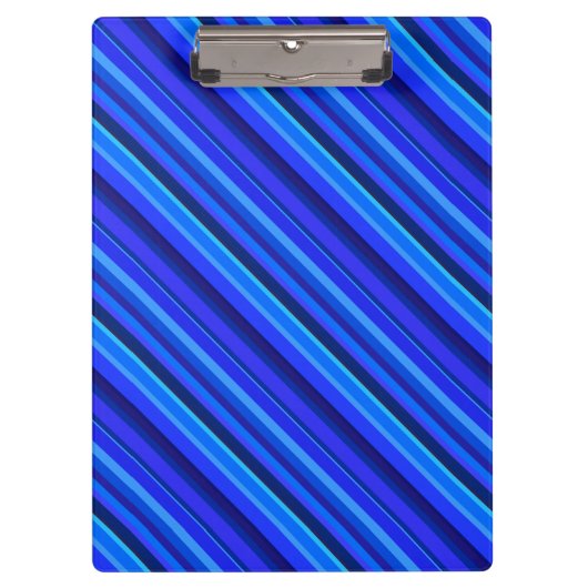 Blaue Diagonalstreifen Klemmbrett (Vorderseite)