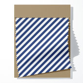 Blaue Diagonalstreifen-Muster Stoff
