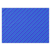 Blaue Diagonalstreifen Tischdecke (Vorderseite (Horizontal))