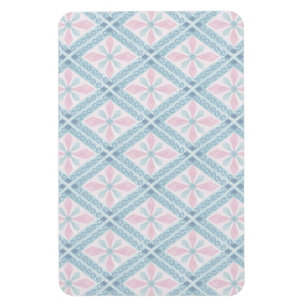 Blaue Diamant-Geometrie Magnet