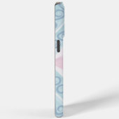 Blaue Diamant-Geometrie-Muster Case-Mate iPhone Hülle (Rückseite / Rechts)