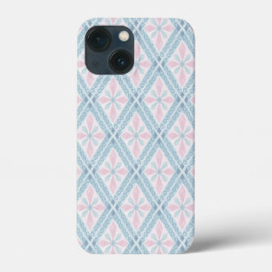 Blaue Diamant-Geometrie-Muster Case-Mate iPhone Hülle