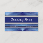 Blaue Diamant-Grafikdesign-Visitenkarten 2 Visitenkarte (Rückseite)