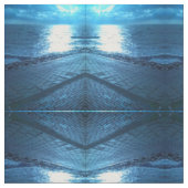 Blaue Diamanten aus dem Meer, Stoff (Nahaufnahme)
