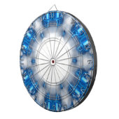 Blaue Diamanten Dartscheibe (Vorderseite rechts)