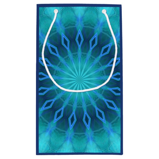 Blaue Diamanten Kleine Geschenktüte (Rückseite)