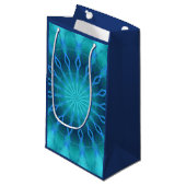 Blaue Diamanten Kleine Geschenktüte (Vorderseite Schrägansicht)