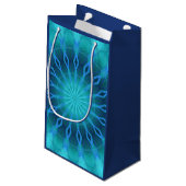 Blaue Diamanten Kleine Geschenktüte (Rückseite Schrägansicht)