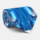 Blaue Diamanten Krawatte (Gerollt)